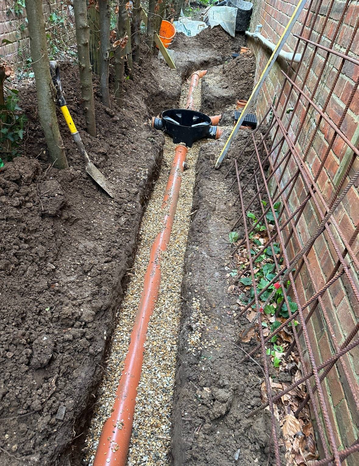 drain pipe installation