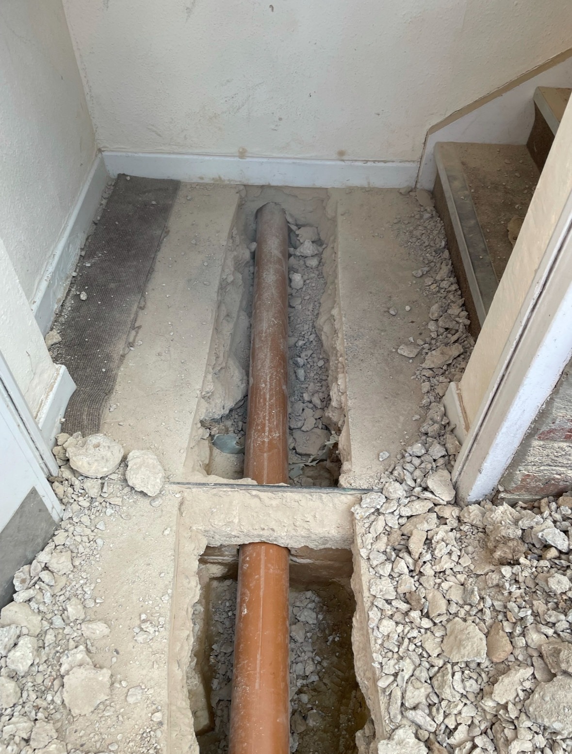 drainage pipe work