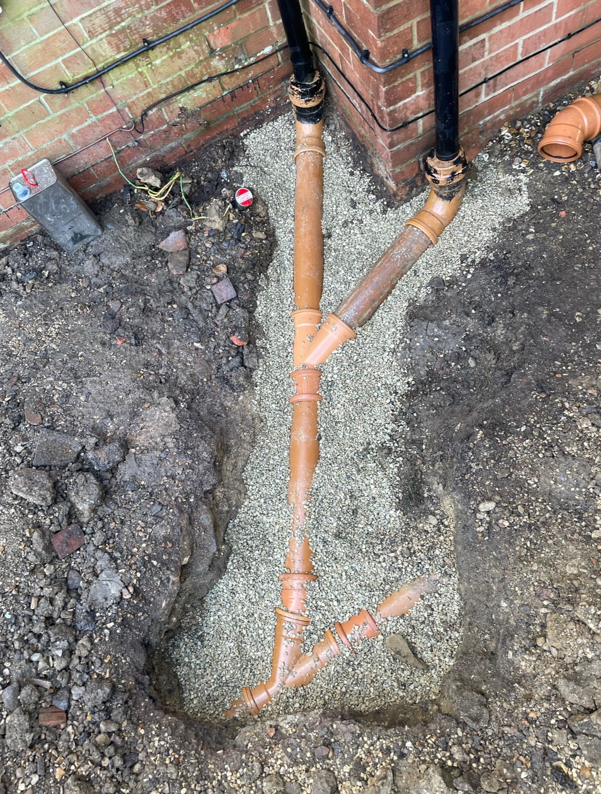 underground drainage pipe system